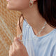 Collar chocker atarraya peces plateado