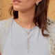 Collar chocker atarraya peces plateado