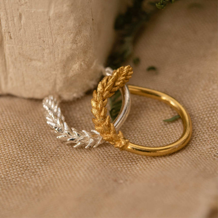 Anillo suculenta punticas dorado - Pilú Joyería. Joyas y accesorios con diseños exclusivos