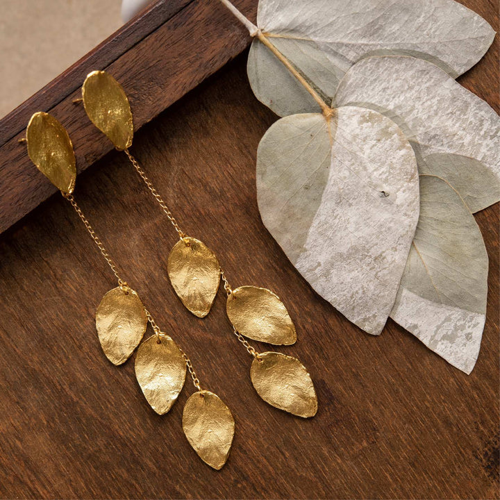 Aretes multihojitas - Pilú Joyería. Joyas y accesorios con diseños exclusivos