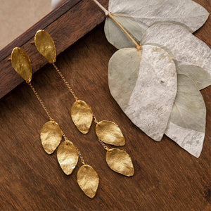 Aretes multihojitas - Pilú Joyería. Joyas y accesorios con diseños exclusivos