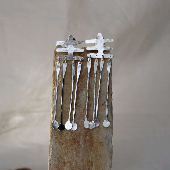 Aretes Lunula Baño Plata - Pilú Joyería. Joyas y accesorios con diseños exclusivos