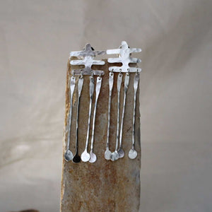 Aretes Lunula Baño Plata - Pilú Joyería. Joyas y accesorios con diseños exclusivos