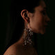 Aretes maxi hojas Chiribiquete baño plata - Pilú Joyería. Joyas y accesorios con diseños exclusivos