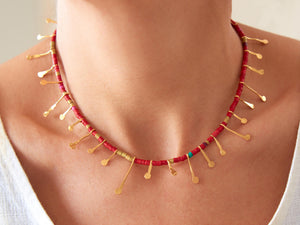 Collar De La Tierra - Cerámica Rojo