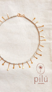 Collar De La Tierra - Cerámica Mini Beige