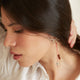 Aretes Atarraya Hilo Rojo Baño Plata
