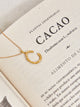 Collar C Alfabeto Natural Dorado