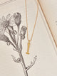 Collar I Alfabeto Natural Dorado