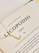 Collar L Alfabeto Natural Dorado