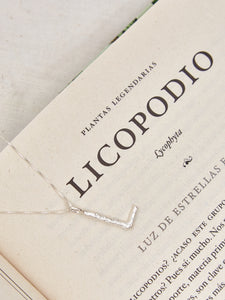 Collar L Alfabeto Natural Plata