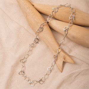 Collar chocker atarraya plateado