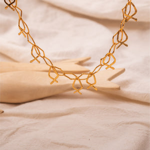 Collar chocker atarraya peces dorado